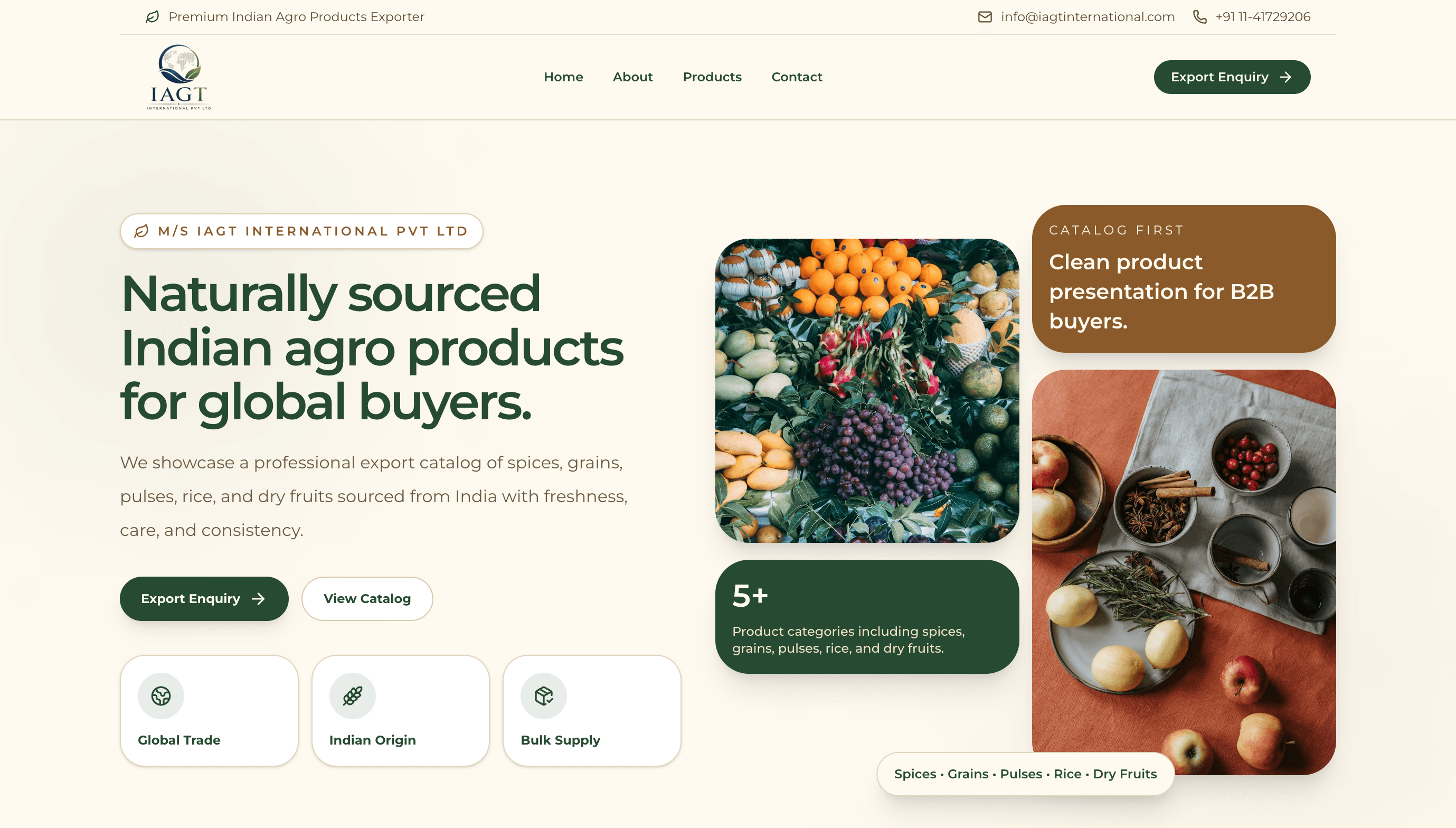IAGT International — Indian Agro Products Exporter